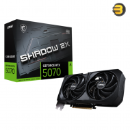 MSI GeForce RTX™ 5070 12G SHADOW 2X OC Graphics Card – 12GB GDDR7, Dual-Fan Cooling, PCIe 5.0, Factory Overclocked