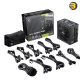 MSI MAG A1000GL PCIE5 1000W Power Supply — 80 PLUS Gold Certified, Fully Modular ATX 3.1 PSU, Single +12V Rail, 135mm Fluid Dynamic Bearing Fan, PCIe 5.1 16-Pin (600W) Connector, 4x PCIe 6+2 Pin, 12x SATA Power Connectors, Advanced Protection