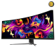 MSI MPG 491CQP QD-OLED, 49 Curved OLED Gaming Monitor, 5120 x 1440 (DQHD), OLED 0.03ms response time, 144Hz, True Black HDR 400, HDMI, DP Port, USB Type C, Tilt, Height