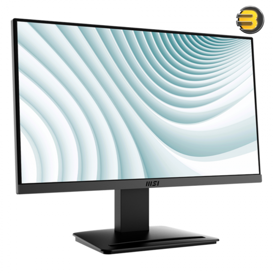 MSI PRO MP223 21.45 FHD 1920x1080 VA Business Monitor, 100Hz Refresh Rate, 1ms MPRT/4ms GTG Response, 99% sRGB, Anti-Glare, Adaptive-Sync, HDMI 1.4b, VGA, Headphone-Out, Tilt Adjustable, VESA 75x75mm, TÜV Eye Comfort, Black