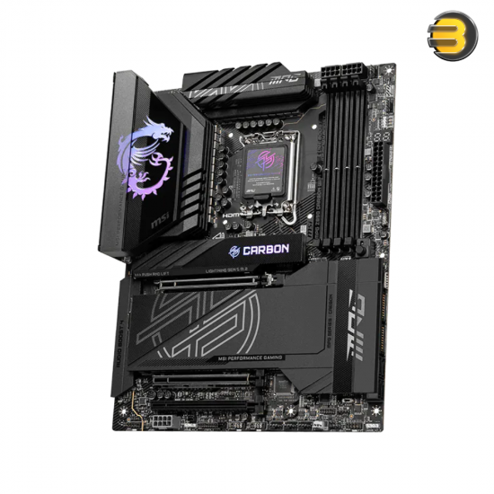 MSI MPG Z890 CARBON WIFI ATX motherboard with DDR5 support, Wi-Fi 7, PCIe 5.0 and 5G LAN