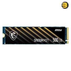 MSI SPATIUM M371 NVMe M.2 500GB SSD – PCIe Gen3x4, 2350MB/s Read, 1900MB/s Write, 480TBW, Data Security