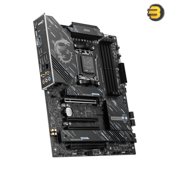 MSI X870 GAMING PLUS WIFI Motherboard – AMD Ryzen™ 9000/8000/7000 Series, DDR5 up to 8200+ MT/s (OC), 14+2+1 Power Design, Frozr Guard Cooling, PCIe 5.0, USB4, Wi-Fi 7, 5G LAN, Audio Boost, and EZ DIY Features for Ultimate Gaming Performance