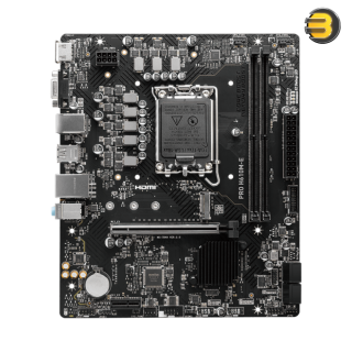 MSI PRO H610M-E Motherboard – AI Cooling, PCIe 4.0, DDR5, Intel 14th Gen, Steel Armor PCIe, Memory Boost MSI PRO H610M-E Motherboard – AI Cooling, PCIe 4.0, DDR5, Intel 14th Gen, Steel Armor PCIe, Memory Boost