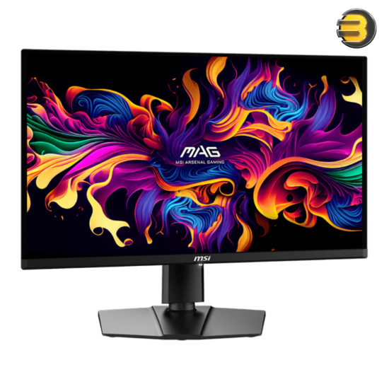 MSI MAG 271QPX QD-OLED E2 26.5 WQHD 2560x1440 Gaming Monitor — QD-OLED Panel, 240Hz Refresh Rate, 0.03ms GtG Response, True Black HDR 400, 10-bit Color, 178° Viewing Angles, 2x HDMI 2.1, DisplayPort 1.4a, USB-C with 15W PD, Tilt & Height Adjustable