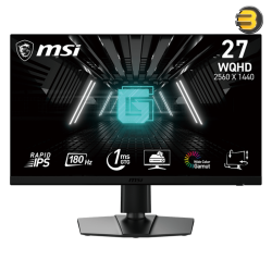 MSI G272QPF E2 27-inch 2560 x 1440 (QHD) Computer Monitor, 180Hz, Adaptive-Synch, HDMI, DisplayPort, VESA Mountable, Tilt, Height Adjustable, Speaker, 1ms, Black