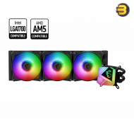 MSI MAG CoreLiquid C360 — AIO ARGB CPU Liquid Cooler - 360mm Radiator - LGA 1700 Ready - Triple 120mm ARGB PWM Fans ,Black
