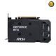 MSI GeForce RTX 5060 8G SHADOW 2X OC 8GB GDDR7 128-bit Memory — NVIDIA Blackwell Architecture, PCIe 5.0, 3x DisplayPort 2.1b, 1x HDMI 2.1, Dual Fans, Compact Design, AI-Enhanced Gaming, DLSS 4, Real-Time Ray Tracing, Dual BIOS, OC Edition
