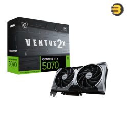 MSI GeForce RTX 5070 12G VENTUS 2X OC 12GB GDDR7 192-bit PCIe 5.0 Graphics Card