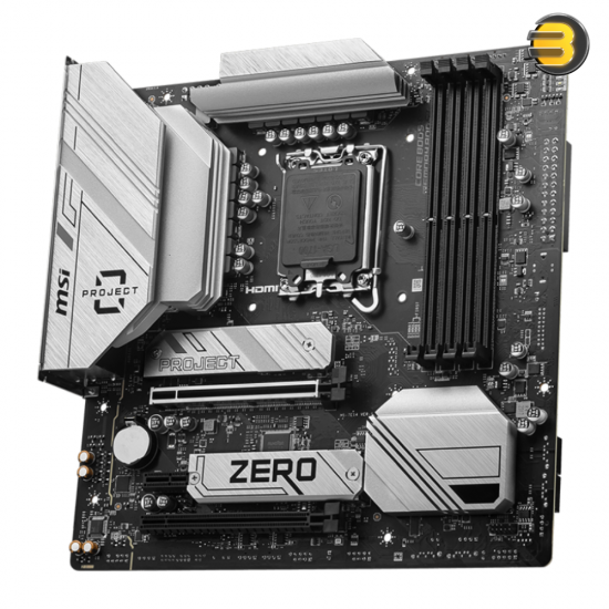 MSI B760M PROJECT ZERO Motherboard – LGA 1700, DDR5 up to 7800+ MHz (OC), PCIe 5.0, 12+1+1 Power Design, Extended Heatsink, Lightning Gen 4 M.2, USB 3.2 Gen 2x2, and Audio Boost for High-Performance Gaming and Productivity MSI B760M PROJECT ZERO Motherboard – LGA 1700, DDR5 up to 7800+ MHz (OC), PCIe 5.0, 12+1+1 Power Design, Extended Heatsink, Lightning Gen 4 M.2, USB 3.2 Gen 2x2, and Audio Boost for High-Performance Gaming and Productivity