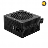 MSI MAG A750BN PCIE5 750W Power Supply — 80 PLUS Bronze Efficiency (up to 85%), ATX Form Factor, Non-Modular, 120mm Sleeve Bearing Fan, PCIe 5.0 16-pin (300W), 2x EPS 8-pin, 2x PCIe 6+2 pin, 5x SATA, Active PFC, OCP/OVP/OPP/OTP/SCP Protection