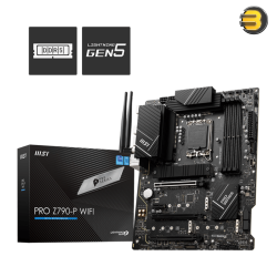 MSI PRO Z790-P WIFI ATX LGA1700 Intel Z790 Chipset — Supports 14th/13th/12th Gen Intel Core CPUs, DDR5 up to 7200 MHz (OC), PCIe 5.0 x16, 4x M.2 Gen4 NVMe, 6x SATA, Wi-Fi 6E