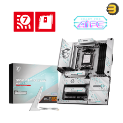 MSI B850 GAMING PLUS WIFI PZ ATX AM5 Motherboard AMD B850 Chipset — Supports Ryzen 9000/8000/7000 Series, DDR5 up to 8200+ MT/s, PCIe 5.0 x16 with Steel Armor