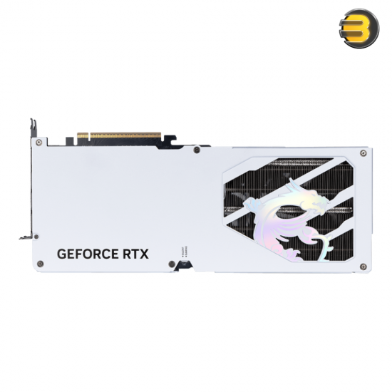 MSI GeForce RTX 5070 Ti 16G GAMING TRIO OC WHITE — 8960 CUDA Cores, 16GB GDDR7, 256-bit Memory Bus, 28 Gbps Memory Speed, 2580 MHz Boost Clock, PCIe Gen 5, Triple Axial Fans, 2.5 Slot Cooling, HDMI 2.1b, DisplayPort 2.1b, Overclocked Edition