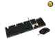 MSI FORGE GK310 COMBO Gaming Keyboard and Mouse Set — Mechanical Keyboard with Red Switches (Linear, Silent), 100% Anti-Ghosting, RGB Backlit, Adjustable Tilt Feet; Ambidextrous Optical Mouse with 6400 DPI, 4 DPI Presets, RGB Lighting
