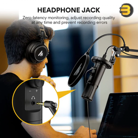 MAONO PM422 Podcast USB Microphone Plug & Play – 192kHz/24-Bit Sound Chipset, 16mm Electret Capsule, Cardioid Pattern MAONO PM422 Podcast USB Microphone Plug & Play – 192kHz/24-Bit Sound Chipset, 16mm Electret Capsule, Cardioid Pattern