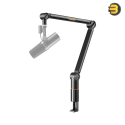MAONO BA91 Adjustable 360° Microphone Boom Arm Stand – Sturdy Aluminum Alloy, 3-Point Flexibility, Universal Compatibility