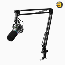 MAONO PD200X USB/XLR Dynamic Microphone – Cardioid Pattern, 24-Bit/48kHz, Metal Build, Multi-Connector Support