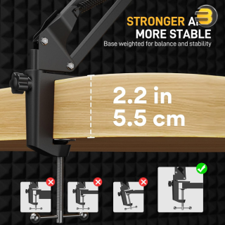 MAONO BA20 Adjustable Metal Suspension Boom Arm – Podcast, Gaming, Streaming Microphone Stand MAONO BA20 Adjustable Metal Suspension Boom Arm – Podcast, Gaming, Streaming Microphone Stand