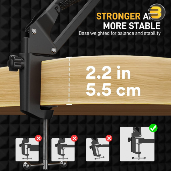 MAONO BA20 Adjustable Metal Suspension Boom Arm – Podcast, Gaming, Streaming Microphone Stand MAONO BA20 Adjustable Metal Suspension Boom Arm – Podcast, Gaming, Streaming Microphone Stand