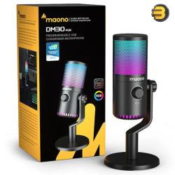 MAONO DM30RGB RGB Gaming Microphone – Cardioid Pattern, Noise Suppression, MAONO Link Software, USB-C