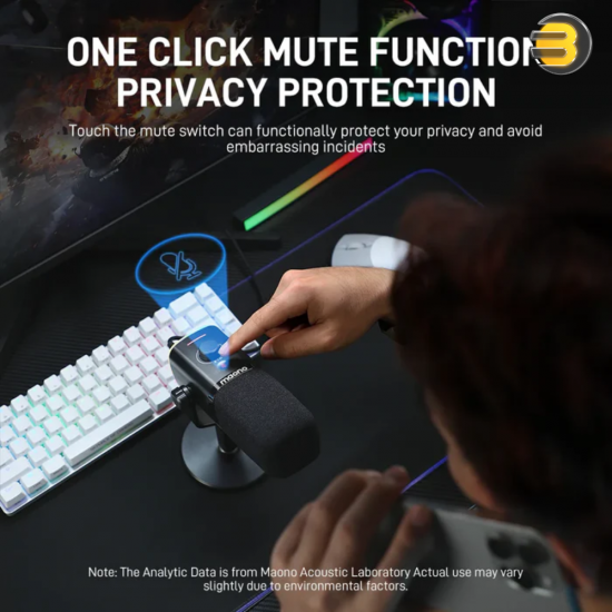 MAONO PD100X Dynamic USB/XLR Gaming Microphone – RGB Lighting, Cardioid Pattern, 48kHz/24-Bit MAONO PD100X Dynamic USB/XLR Gaming Microphone – RGB Lighting, Cardioid Pattern, 48kHz/24-Bit