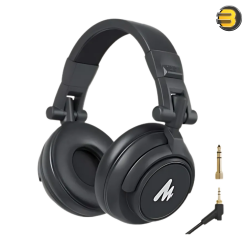 MAONO AU-MH601 Closed-Back Dynamic Headphones – 50mm Drivers, 20Hz–20kHz Frequency Range, 3.5mm & 6.35mm Connectivity