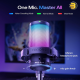 MAONO DGM20 USB condenser microphone with cardioid polar pattern, plug-and-play connectivity and compact black desktop design