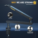 MAONO BA92 Microphone Suspension Boom Arm Stand – Sturdy Build, Adjustable, 2kg Load Capacity, Universal Compatibility MAONO BA92 Microphone Suspension Boom Arm Stand – Sturdy Build, Adjustable, 2kg Load Capacity, Universal Compatibility