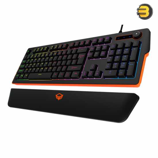 Meetion K9520 RGB Gaming Keyboard – Arabic Layout & Magnetic Wrist Rest