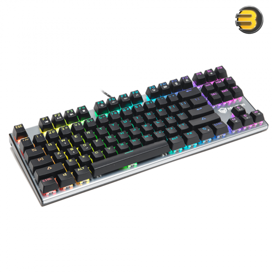 Meetion MK04TKL Arabic Mechanical Keyboard – RGB Backlit & Blue Switches
