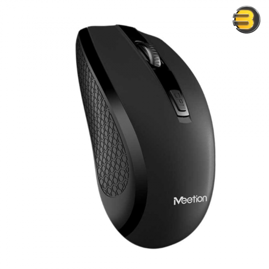 Meetion R560 Wireless Mouse – 1600 DPI 2.4GHz Optical, 3-Button Ambidextrous Design, 10m Range, Ergonomic Shape, Black Meetion R560 Wireless Mouse – 1600 DPI 2.4GHz Optical, 3-Button Ambidextrous Design, 10m Range, Ergonomic Shape, Black