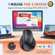 Meetion BTM010L Right-Handed Wireless Mouse – Ergonomic & 2400 DPI