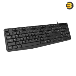 Meetion K200 Waterproof USB Wired Keyboard – Silent Chocolate Keys, UV-Coated Durability, 1.8m Cable, Plug & Play