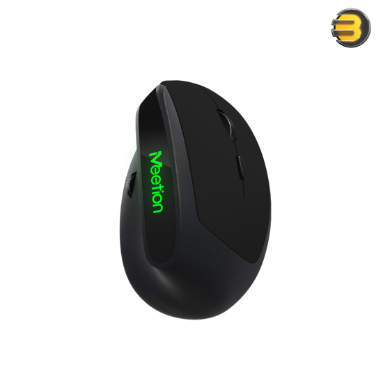 Meetion R390 Wireless Vertical Mouse – 3200 DPI & Rechargeable