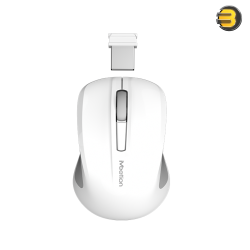 Meetion MiniGo Silent Wireless Mouse (White)