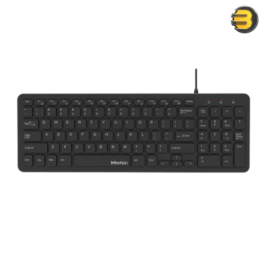 Meetion K410 Ultra Thin Wired Keyboard – 96-Key & Silent Design