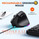Meetion BTM010L Right-Handed Wireless Mouse – Ergonomic & 2400 DPI