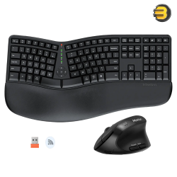 Meetion Director C Wireless Ergonomic Keyboard & Mouse Combo (Arabic)
