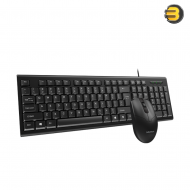 Meetion C100 Waterproof USB Wired Keyboard and Mouse Combo – Silent Keys, Ergonomic Design, Matte Soft-Touch Plastic, Plug & Play for Office and Home Use