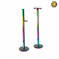 Meetion BK300 RGB Gaming Headset Stand with Smart Lighting Towers – USB-C Ambient Light Meetion BK300 RGB Gaming Headset Stand with Smart Lighting Towers – USB-C Ambient Light