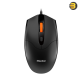 Meetion M362 USB Optical Mouse – Adjustable DPI (800/1200/1600), Symmetrical Ergonomic Design, Anti-Slip Wheel, Matte Soft-Touch Finish, and Plug-and-Play Convenience