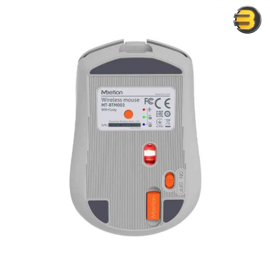Meetion BTM002 Dual-Mode Mouse – 2.4GHz & Bluetooth 1600 DPI White