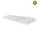 Meetion K300 White Ergonomic USB Wired Keyboard – Silent Keys, UV-Printed Durability, 1.8m Cable, Plug & Play Meetion K300 White Ergonomic USB Wired Keyboard – Silent Keys, UV-Printed Durability, 1.8m Cable, Plug & Play