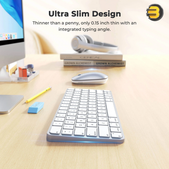 Meetion Ikey C210 Wireless Keyboard & Mouse Combo – 4-Mode & Arabic Layout