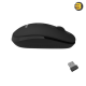 Meetion R547 Black Wireless Mouse – 2.4GHz Optical, 3-Button, Switchable 800/1200/1600 DPI, 10m Range, Ambidextrous Design