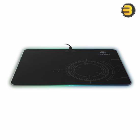 Meetion P010 RGB Backlit Gaming Mouse Pad – Non-Slip Rubber Base, High-Light Transmittance Organic Glass, Fantastic RGB Effects Meetion P010 RGB Backlit Gaming Mouse Pad – Non-Slip Rubber Base, High-Light Transmittance Organic Glass, Fantastic RGB Effects