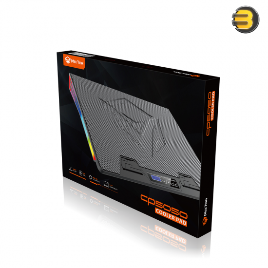 Meetion CP5050 Gaming Laptop Cooler – RGB Backlit & Fast Silent Cooling