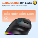 Meetion BTM010L Right-Handed Wireless Mouse – Ergonomic & 2400 DPI