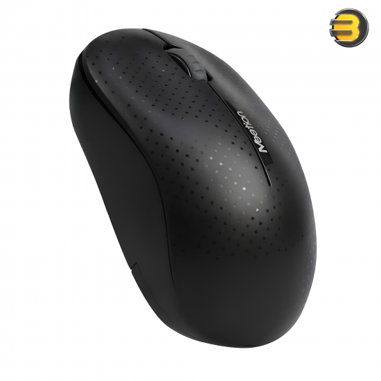 Meetion R545 Wireless Mouse Black – 1600 DPI 2.4GHz Optical Mouse, 3-Button Ambidextrous Design, 10m Range